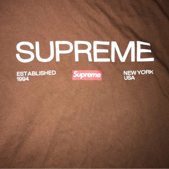 Supreme tee shirt short sleeve brown - Picture 9 of 9